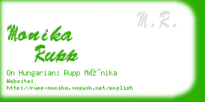 monika rupp business card